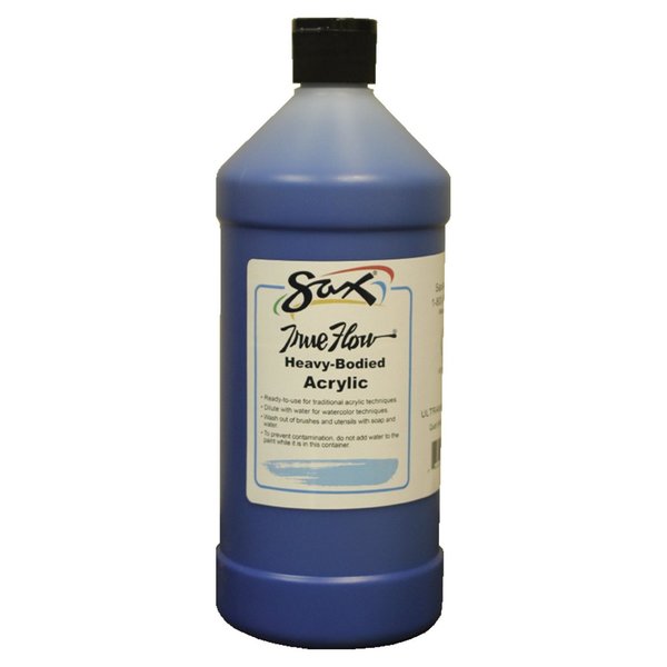 Sax True Flow Heavy Body Acrylic Paint, Quart, Ultramarine Blue 27404